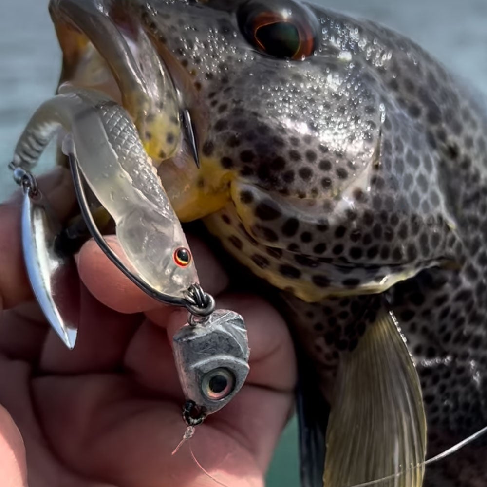NECK BREAKER™ - RAW SILVER - BKK TITAN RIDER HOOK | WARBAITS